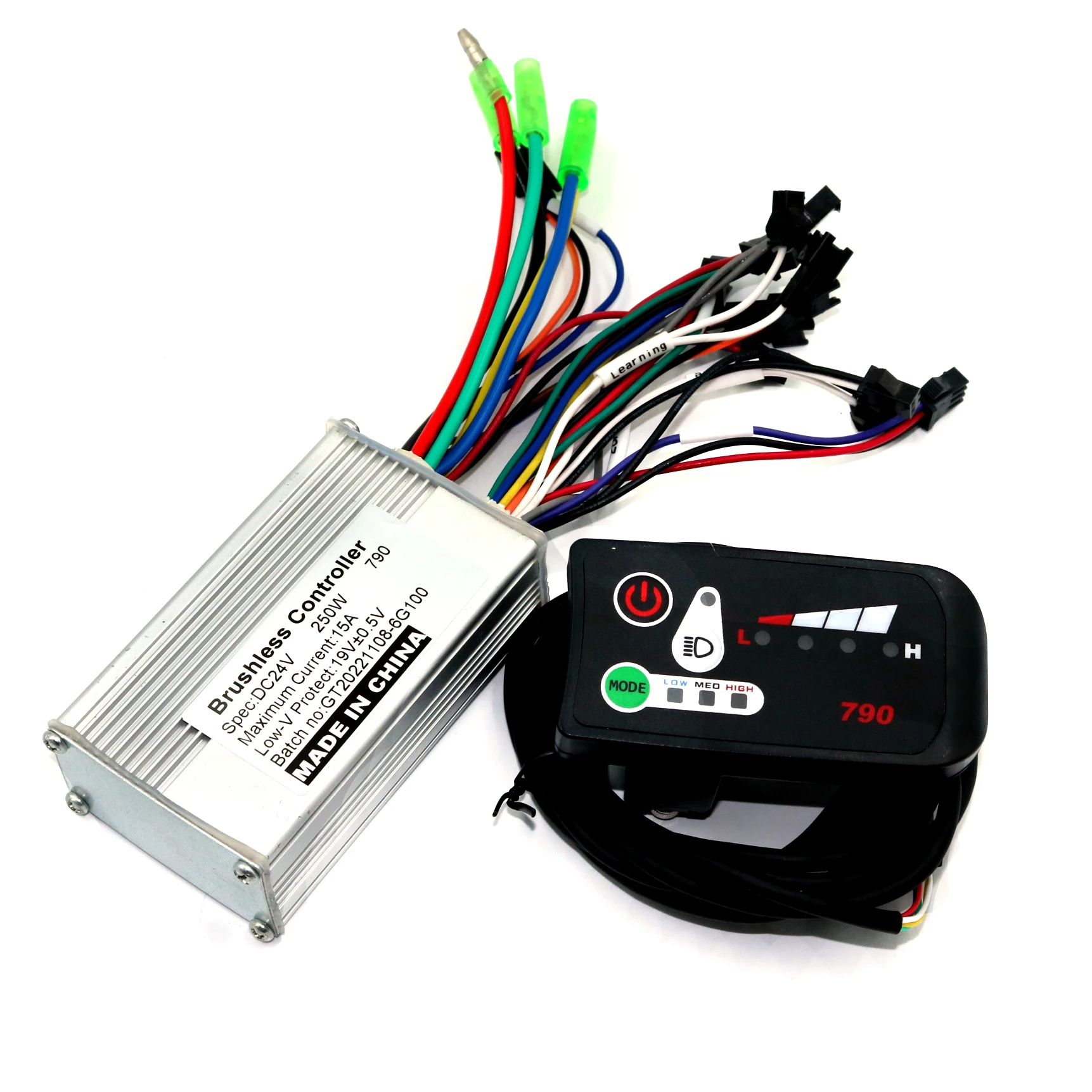 High Quality24V 36V 48V 250W E-bike Brushless Motor 790 Controller BLDC Motor Driver+790LED display