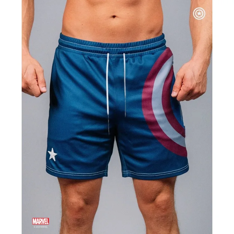 

Marvel Captain America Shield High-performance Shorts, Trendy Quick Drying Shorts