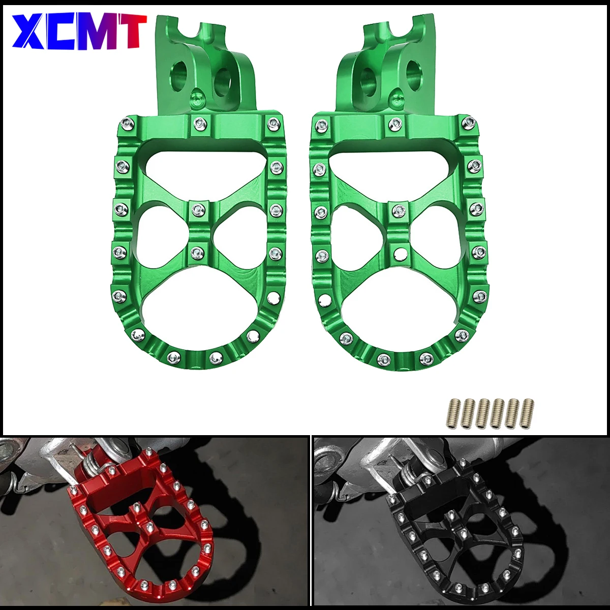 

Motorcycle For HONDA KAWASAKI CNC FootRest Footpegs Foot Pegs Pedals CRF250R CRF450R CR125 CR250 CRF150R CRF250X CRF450X CRF250L