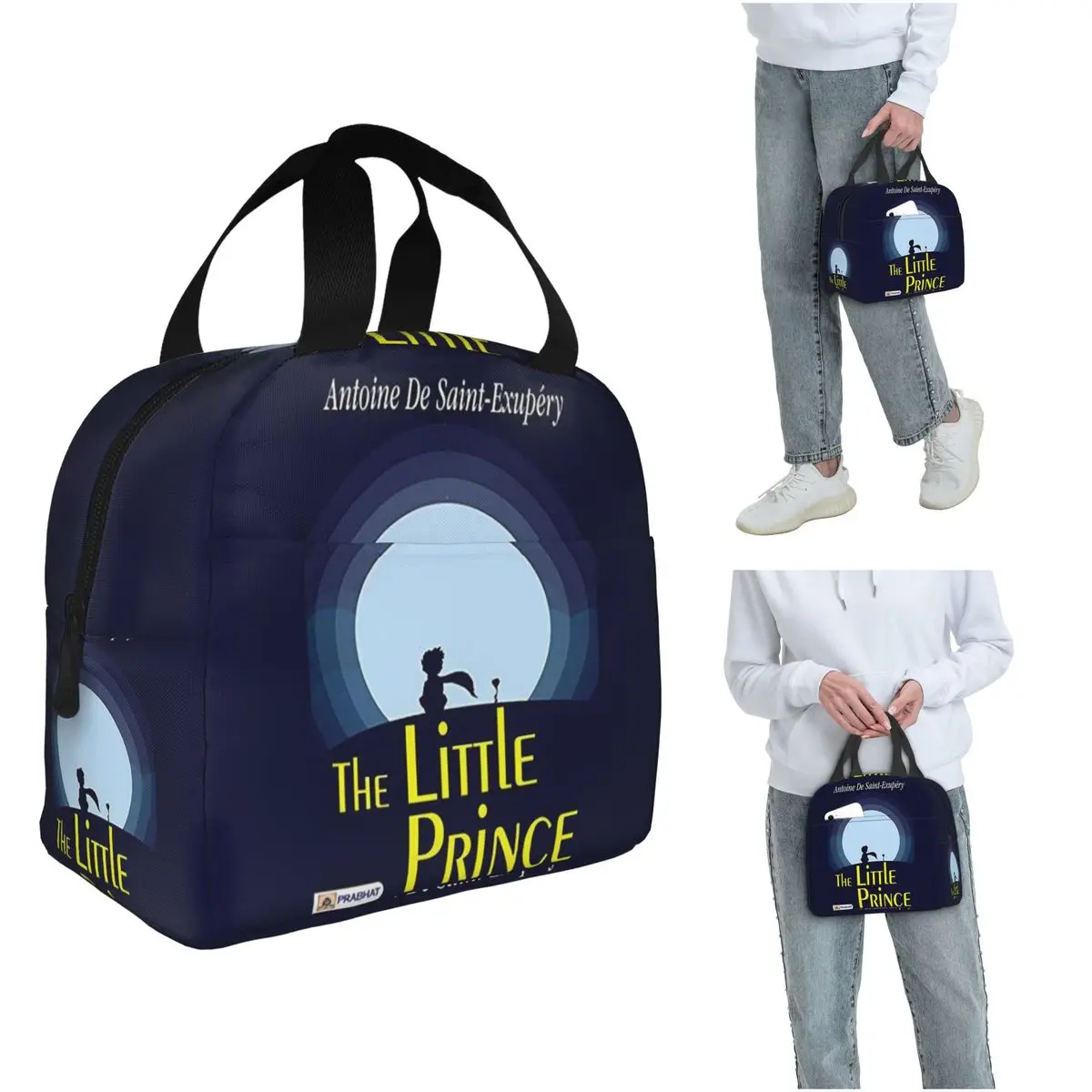 

Anime Cartoon Little Prince Insulated Lunch Bag for Women Office Cooler Thermal Food Box Tote Portable Lunch Boxes Container