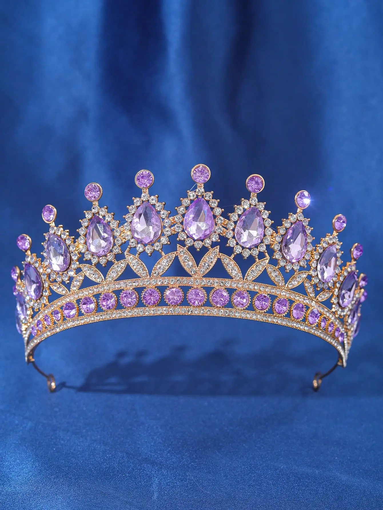 

Элегантная женская корона-аксессуар для волос, роскошная свадебная тиара-ободок для фестивалей, балов и выступлений