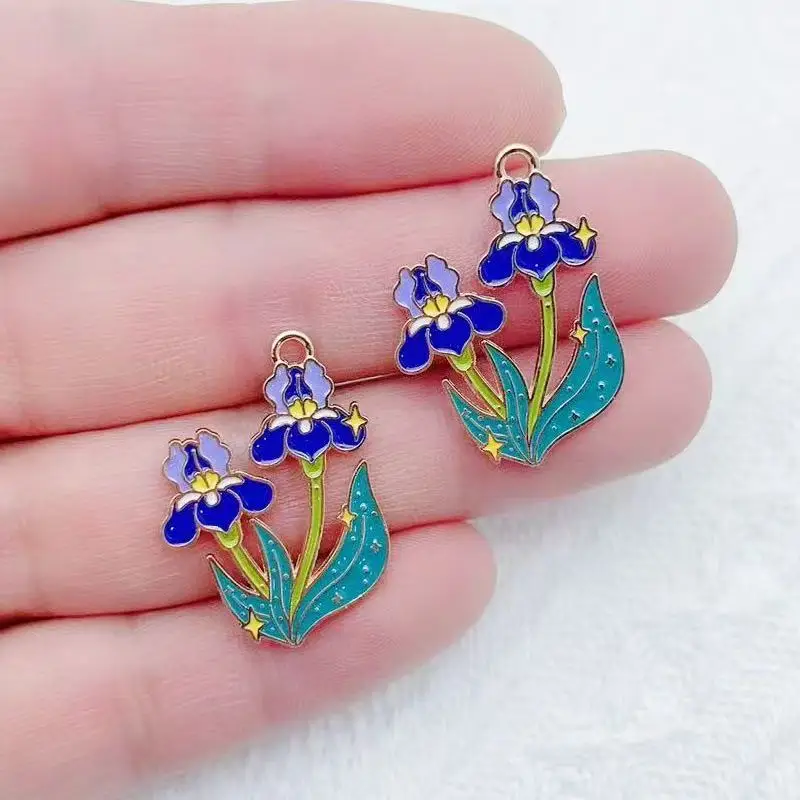 10pcs Plant Flower Bouquet Sunflower Carnation DIY Accessories Pendant Headwear Necklace Earrings view 2