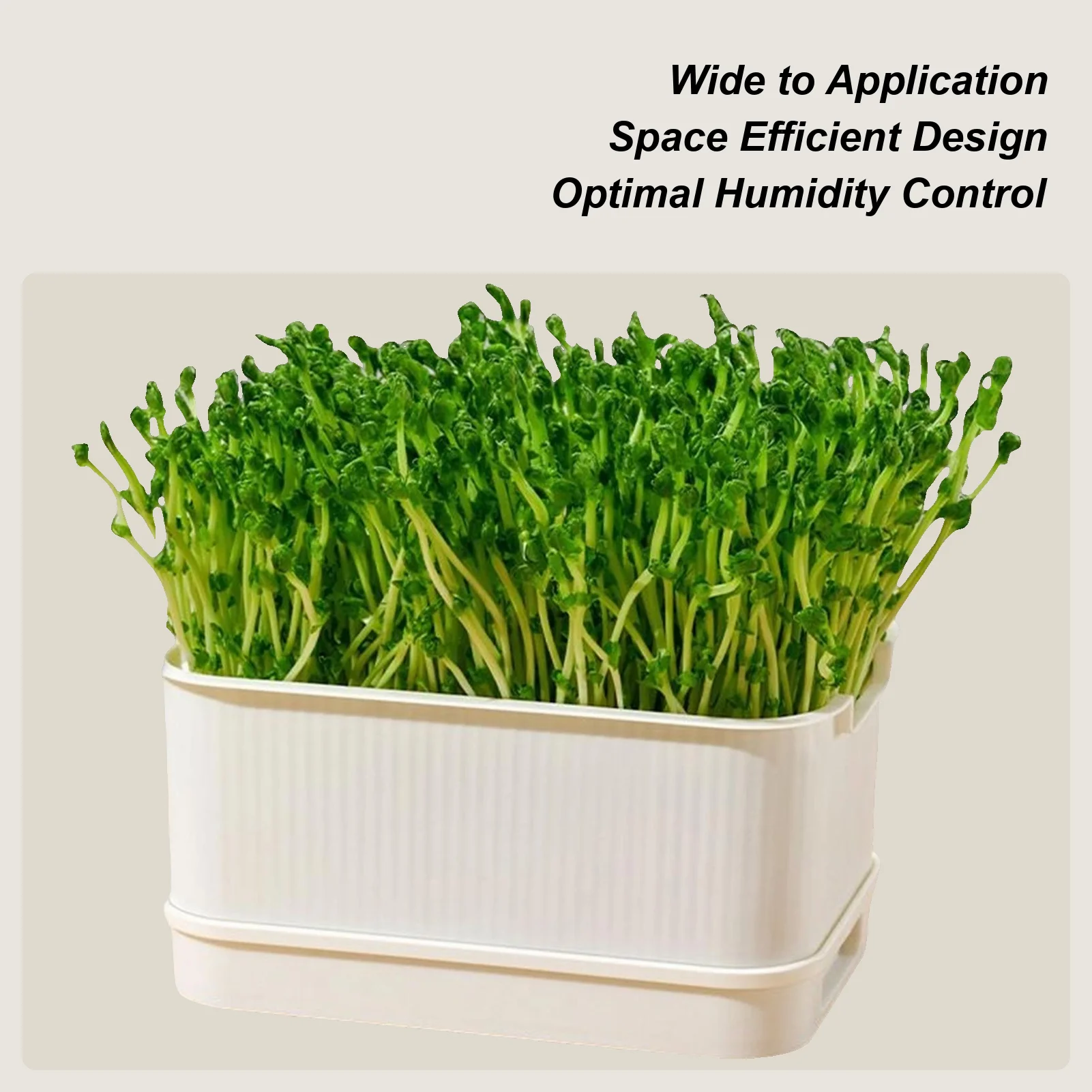 

Seedling Tray Soil-Free Propagator Cultivation Germination Tray For Bean Sprouts Pea Wheatgrass Growing Planting Cultivation