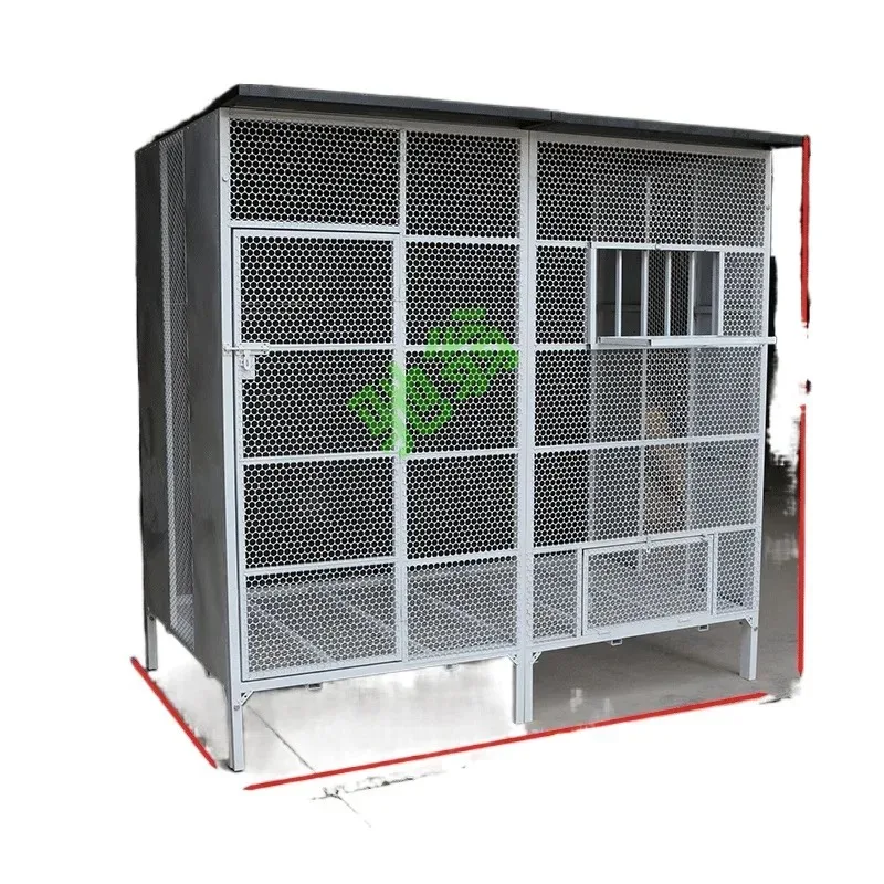 Large Pigeon Cage Aviary Exhibition Bird Cage Painted Rust Resistant Assembly Outdoor Tour-Level Feeder Friendly Bird Cage