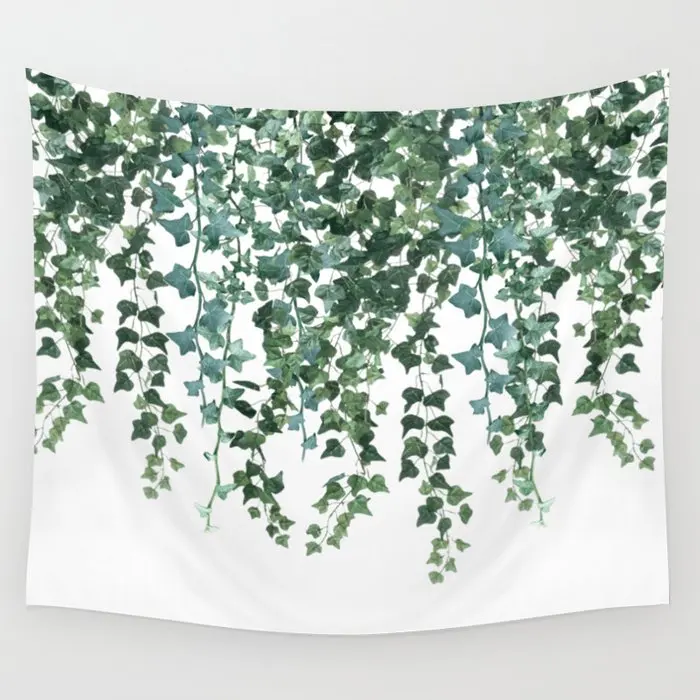 Ivy Vine Drop Tapestry Wall Hanging Beach Throw Rug Blanket Camping Tent Travel Sleeping Pad Tapestry