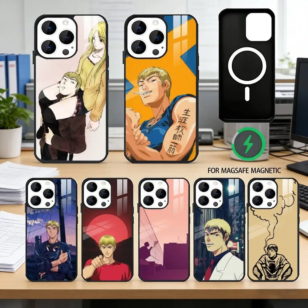 

GTO Great Teacher Onizuka Phone Case For iPhone17,16,15,14,13,12,11 Plus,Pro Magnetic For Magsafe Wireless Charging