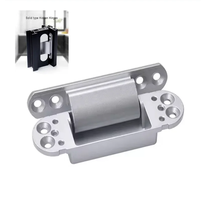 2PCS Aluminum Door Invisible Hinge 110*31mm Heavy Duty Glass door 110 Degrees Aluminum Alloy Frame Ecological Concealed Hinge