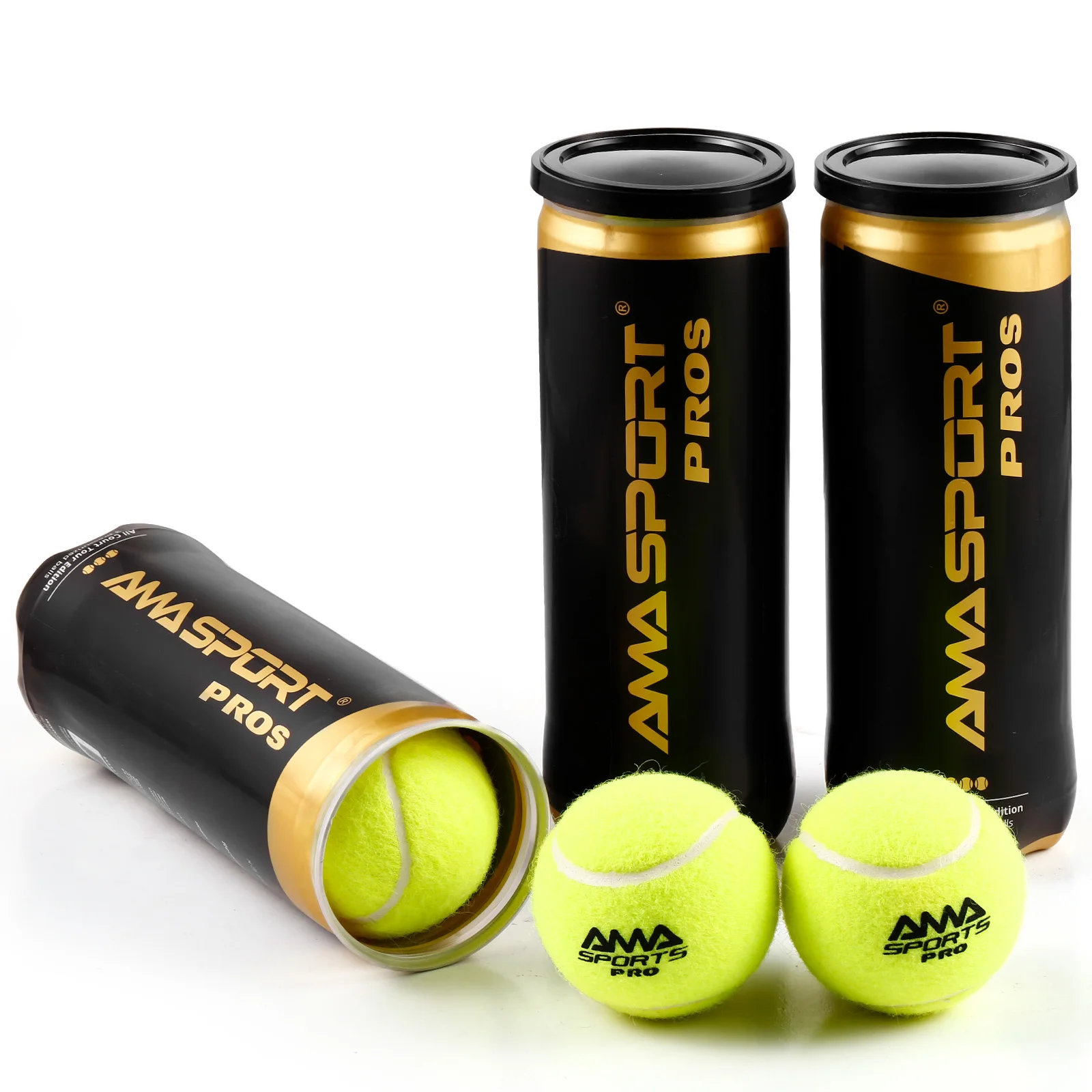 Bolas de padel pressurizadas AMASPORT projetadas para eventos de torneio tecido de lã premium para durabilidade acessórios de bola de tênis de padel