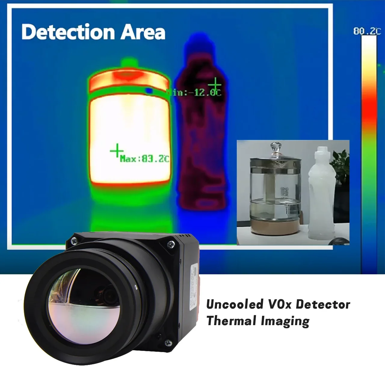 Uncooled 640x512 17μm 50kHz GigE Inspection LWIR Infrared Thermal Camera for Temperature Measurement Vision Datum