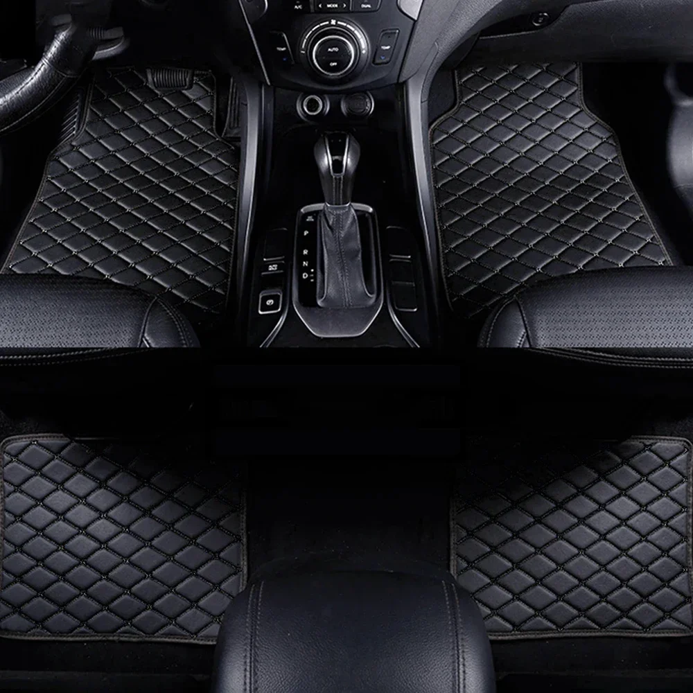 

4 PCS Universal Size Artificial Leather Car Floor Mats for Bmw 1 Series E81 E82 E87 E88 F20 F21 F52 F40 Car Accessories Carpets