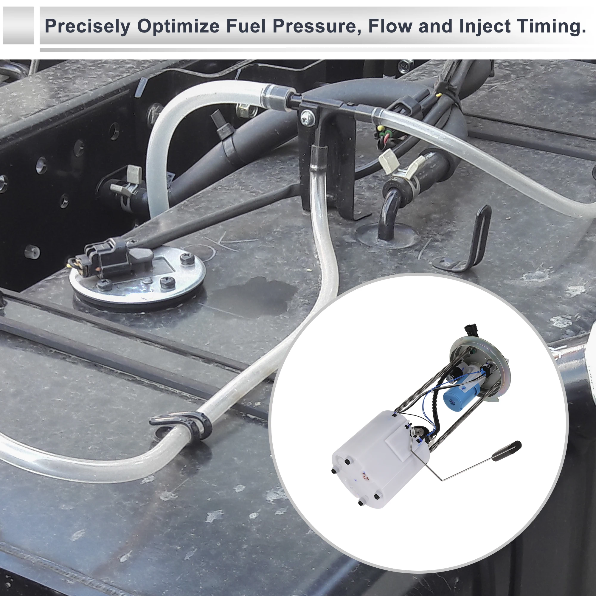 X Autohaux 자동차 전기 연료 펌프 어셈블리 Chevrolet Silverado 1500 2010-2013 V8 6.2L Flex Crew Cab 픽업 No.19257093