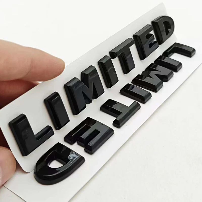 New 1Pcs 3D ABS Logo LIMITED Car Side Fender Rear Trunk Emblem Badge Sticker Decals For JEEP Wrangler Compass Commander Cherokee view 2