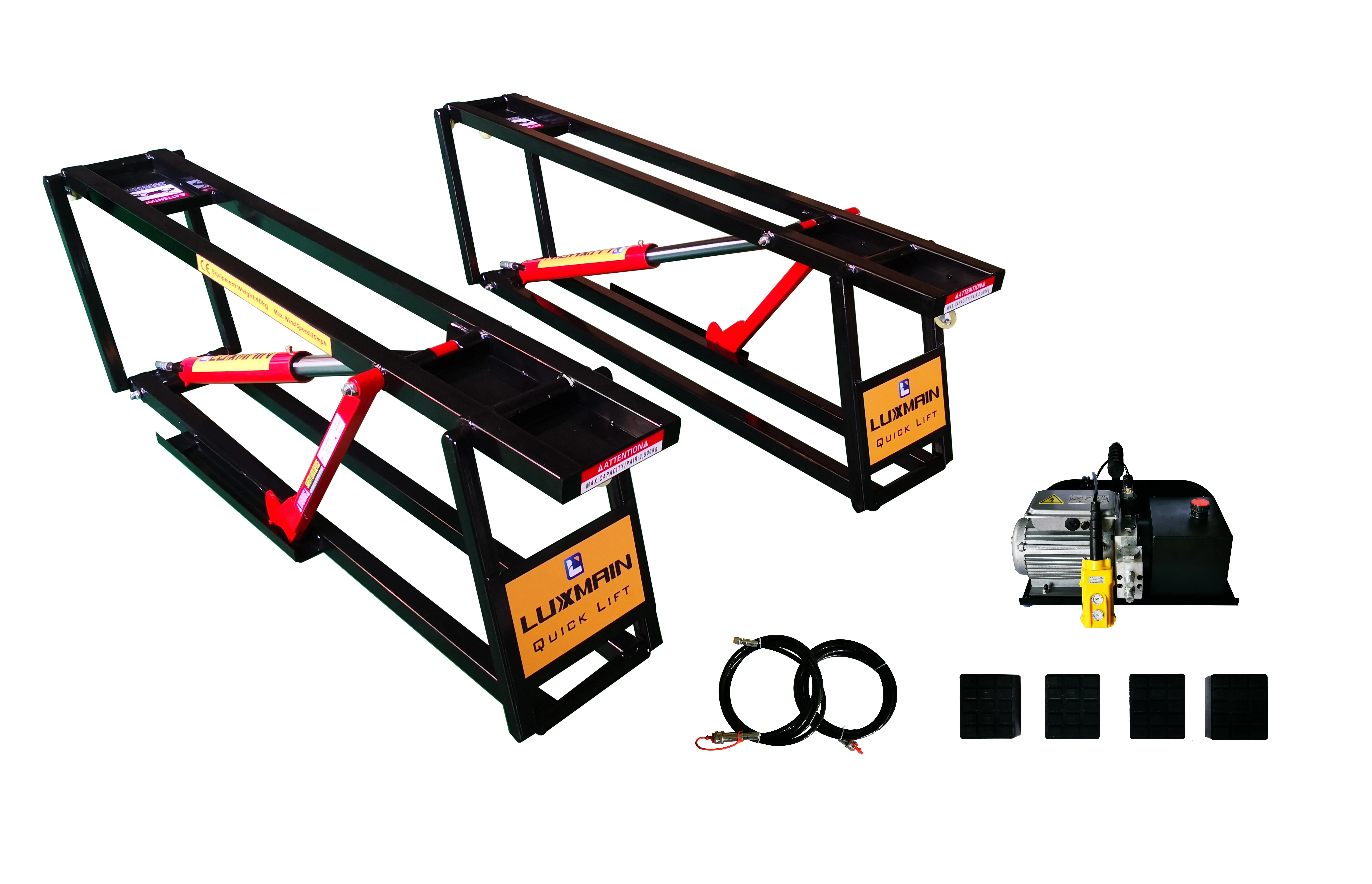 LUXMAIN 3.5 Ton Portable Hydraulic Scissor Car Lift Mobile Car Quick Lift To Repair The Car Quickly