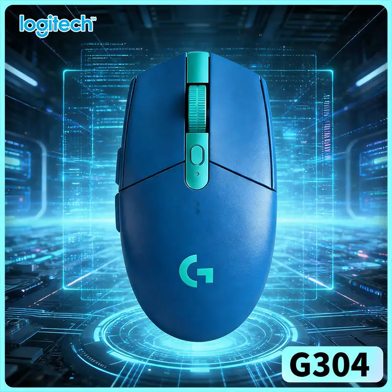

Беспроводная игровая мышь Logitech G304 LIGHTSPEED, 12000 DPI, задержка 1 мс, сенсор HERO, 250 часов автономной работы, надежная для офиса и беспроводных пользователей