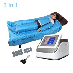 Portable lymphatic drainage machine 3 in 1 inf heating ems air preso air massage pressotherapy ,pressotherapy slimming machine