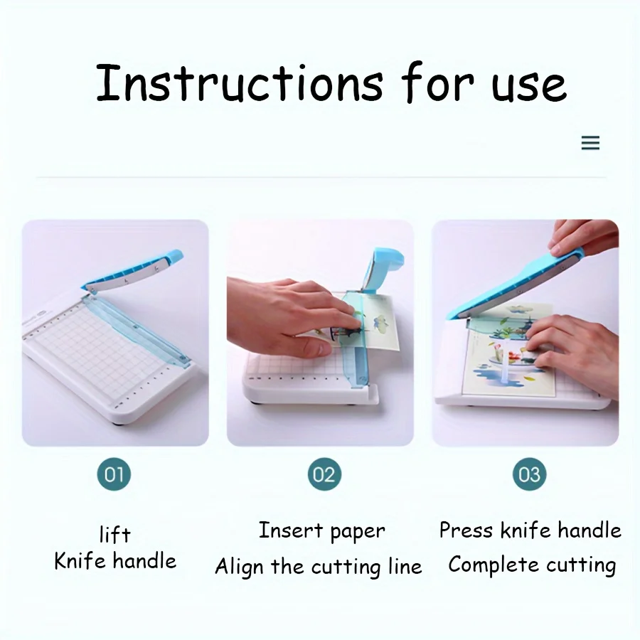 قاطع الورق لحارس السلامة من مادة ABS، أداة تشذيب الصور الدقيقة، أداة سكرابوكينغ للوازم المدرسية والمكتبية #5