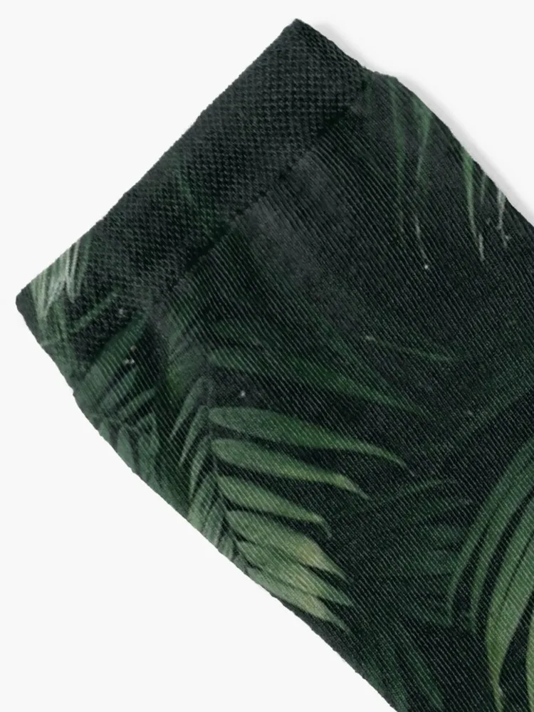 Green Tropical Plant Leaves Socks cycling luxe kids Man Socks Women's