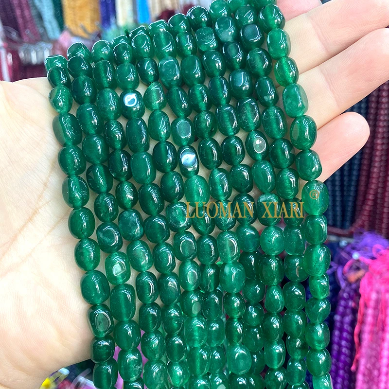 8x10MM Natuursteen Toermalijn Lavendel Aquamarijn Chalcedoon Losse Spacer Kralen voor Sieraden Maken Diy Armband Accessoires