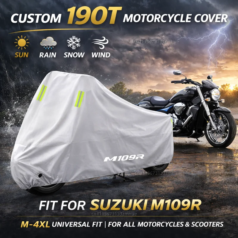

Чехол для мотоцикла Suzuki Boulevard M109R 109R M109, водонепроницаемый, сверхпрочный, для улицы, защита от дождя, пыли и солнца