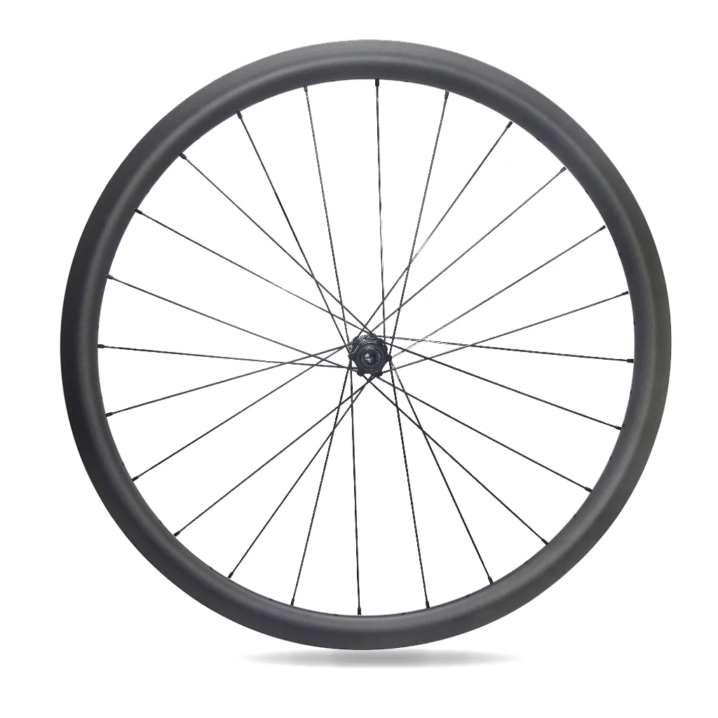 7 tiger 700C 35mm paint less carbon road bike rim tubeless wheelset disc road 25-28mm wheels stand