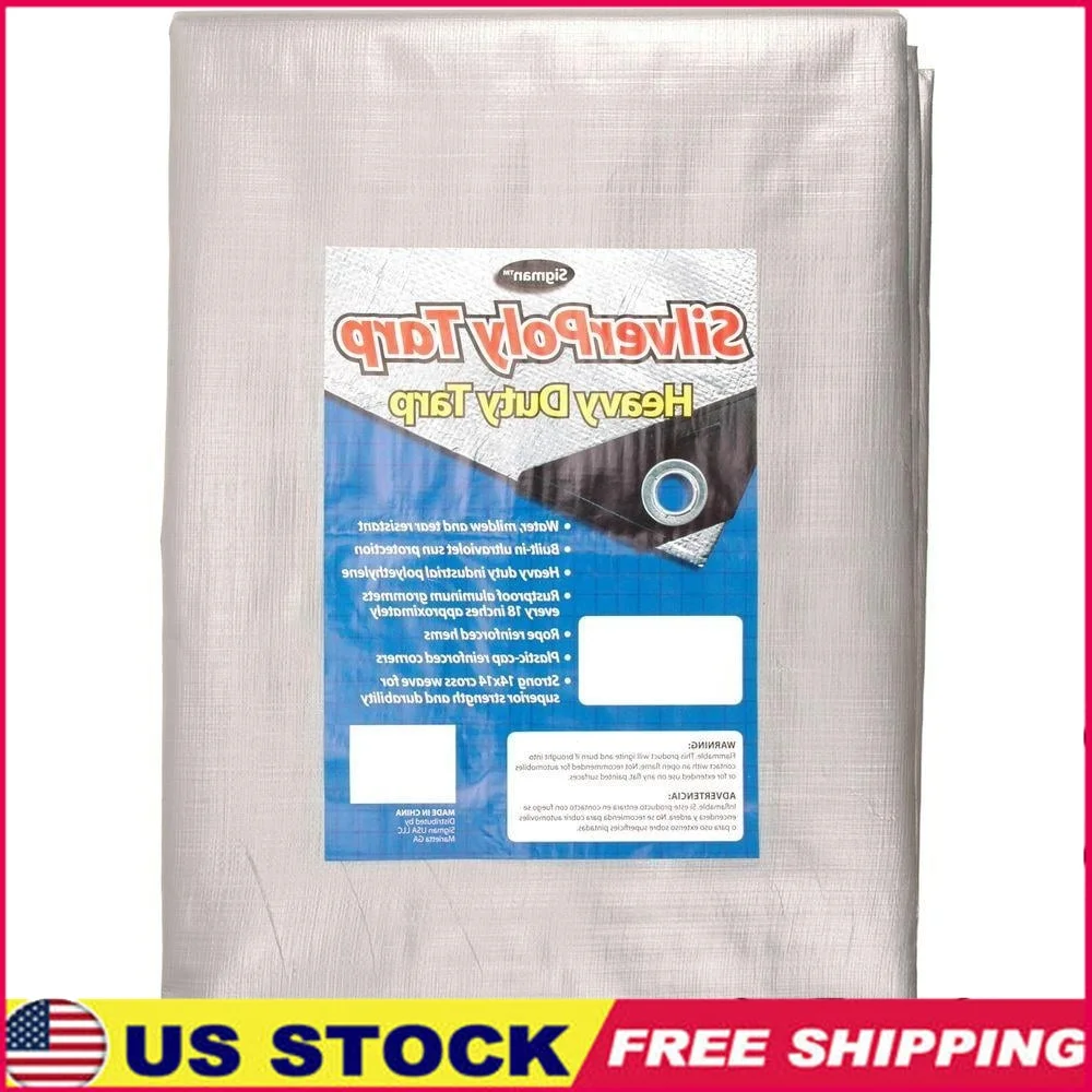 

Сверхмощный брезент 8x20, устойчивый к ультрафиолетовому излучению, водонепроницаемые усиленные полиэтиленовые втулки, устойчивые к плесени, оборудование для покрытия наружного навеса