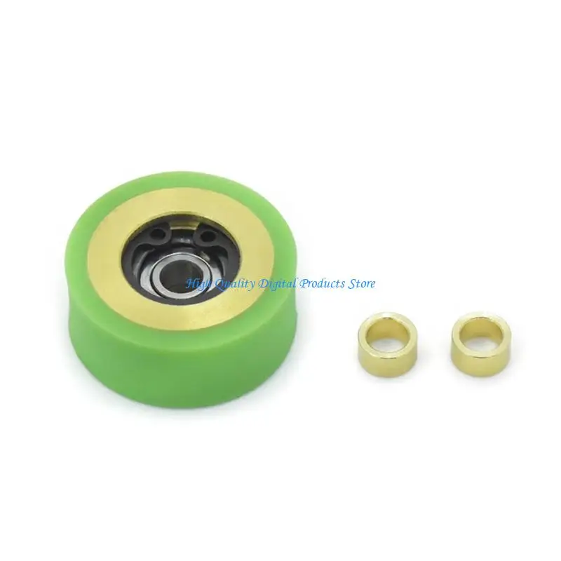 

U2JE Pressure Belt Pulley Wheel Metal Recorder Cassette Deck Pinch Roller for Reel-to-Reel Tape Player 23x10mm