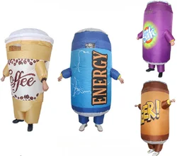 Halloween Party Funny and Funny Coffee Cup Inflatable Clothing Cosplay New Festival Doll Inflatable Clothing