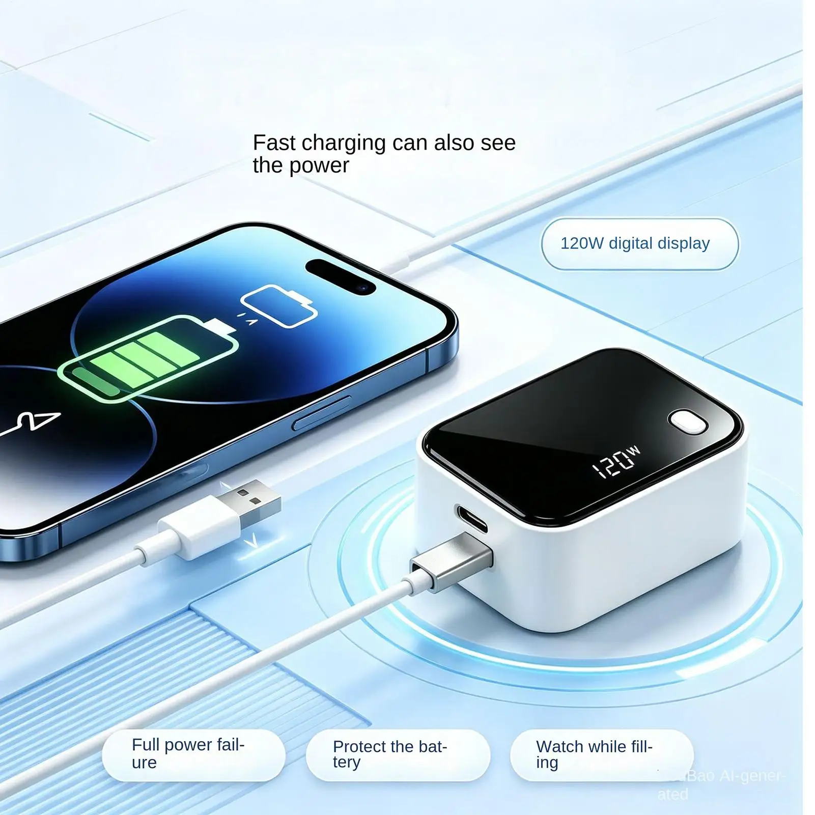 Full Charge Separators Prevent Overcharging Physical Cut-Off Stop Charge Smart Charger For Mobile Phone Laptops Earbud