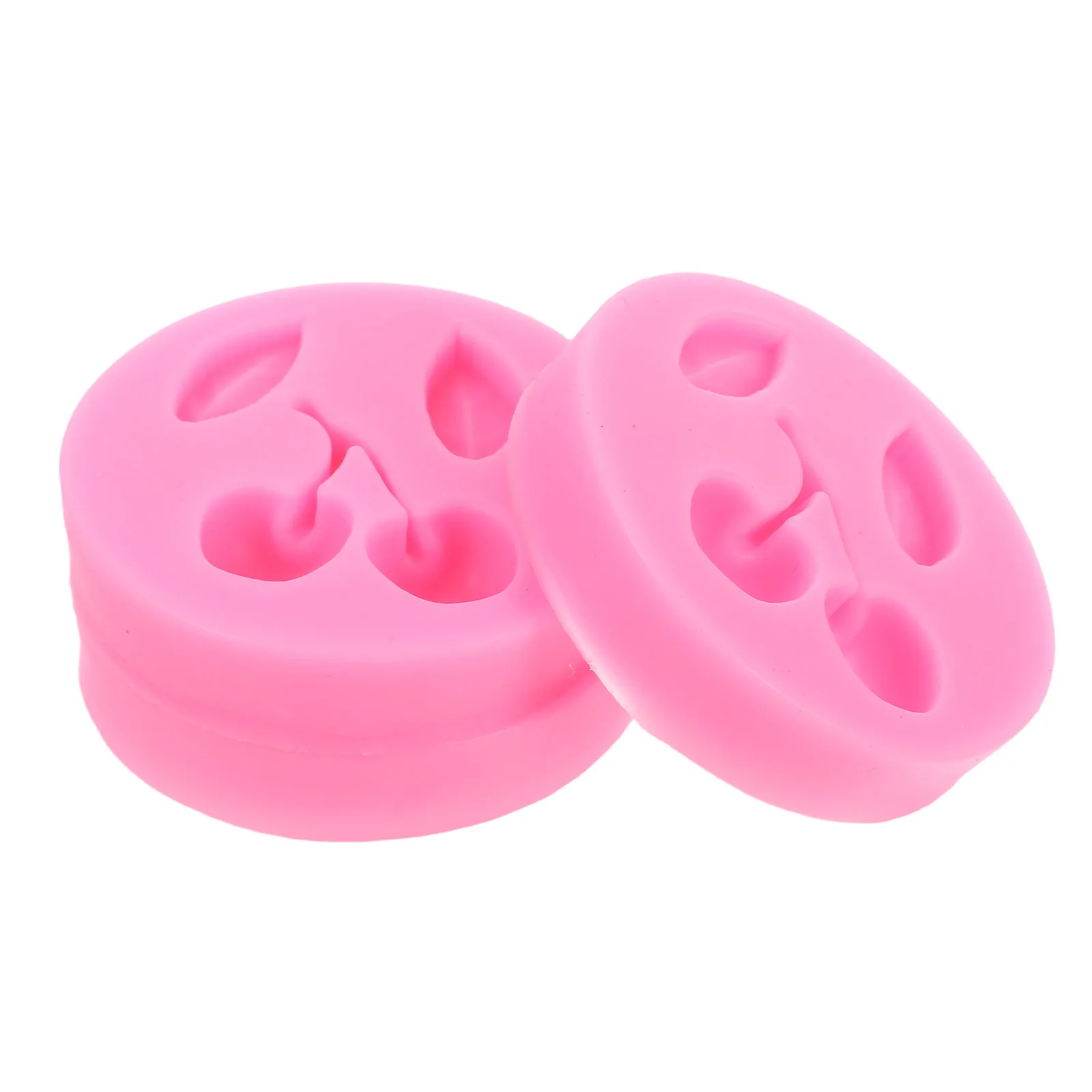 Moldes de silicona con forma de cereza, molde para hornear de calidad alimentaria para pasta de fondant, chocolate, epoxi, fabricación de jabón, postres de frutas, 3 uds.