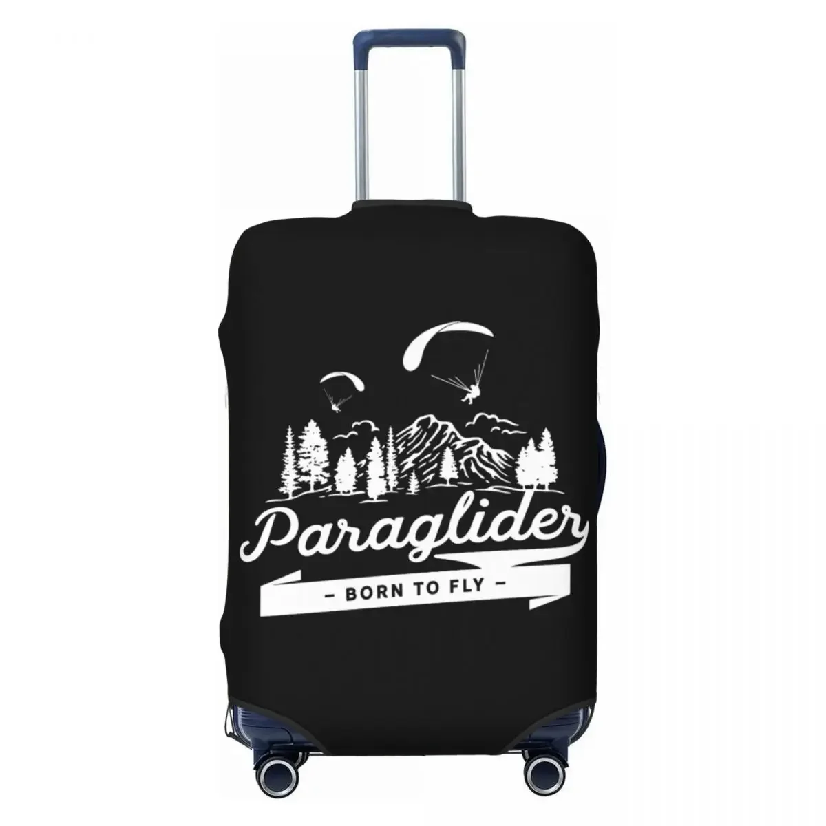 

Custom Paraglider Born To Fly Luggage Cover Cute Adventure Paragliding Skydiving Suitcase Protector Covers Suit For 18-32 inch