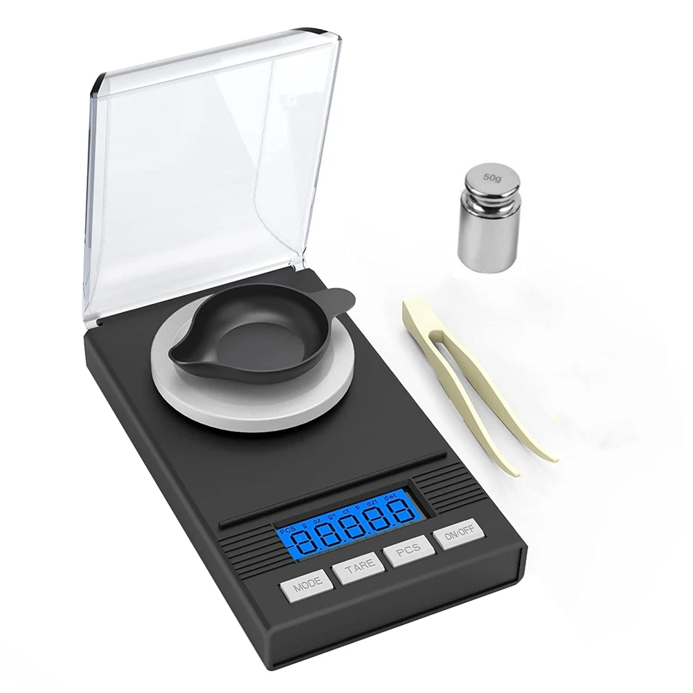 Precision Scale 0.001G x 50G, Weight Milligrams Scale, Kitchen Digital Scale, Pocket Scale, Tare Function