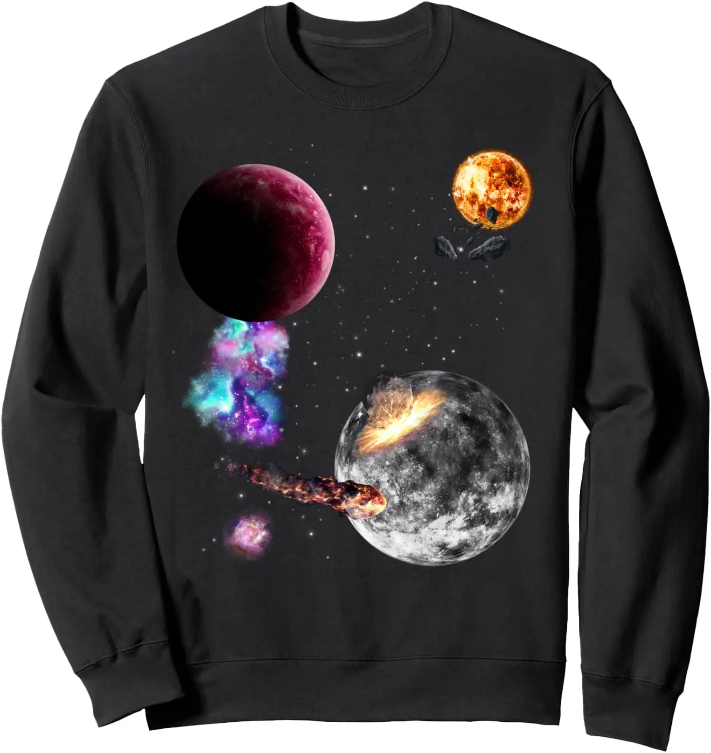 Galaxy Space Solar System Astronaut Universe Planet Sweatshirt