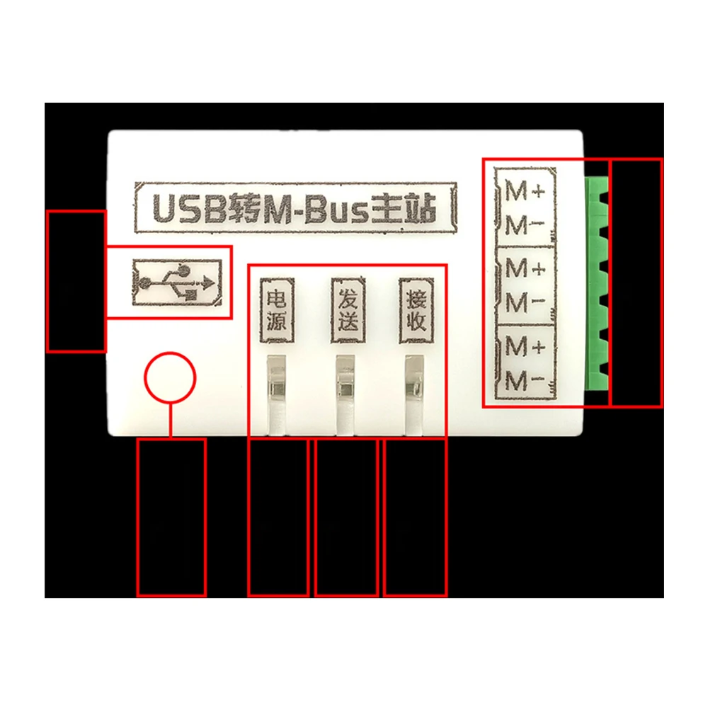 New M-Bus to USB Converter Communication Module Industrial Grade M-Bus Mini Master Module for Smart Control/Meter with Cable