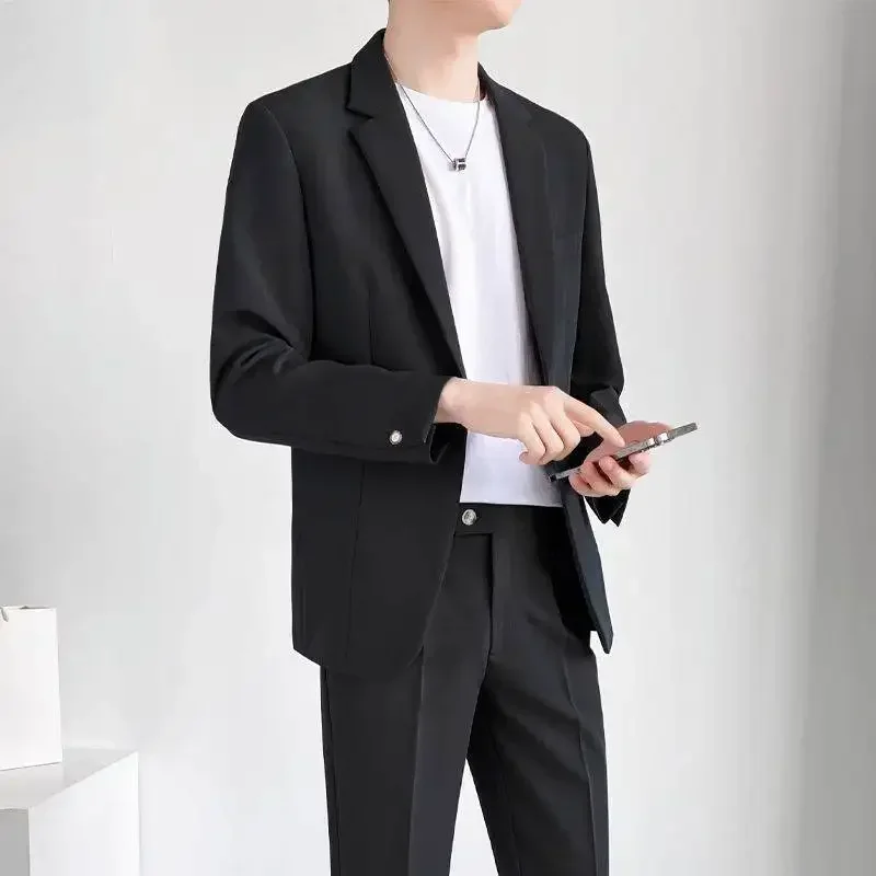 3268 New full suit men's handsome thin dress groom wedding