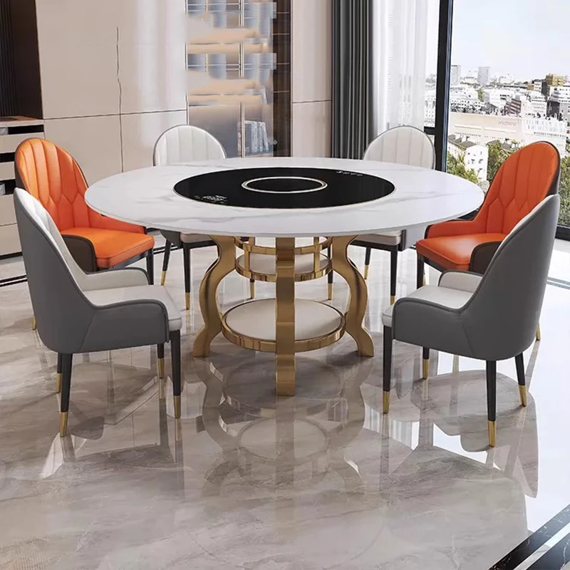 Italian Simplicity Round Dining Table Modern Dining Table Set Design Living Room Home Moveis Para Cozinha Kitchen Furniture