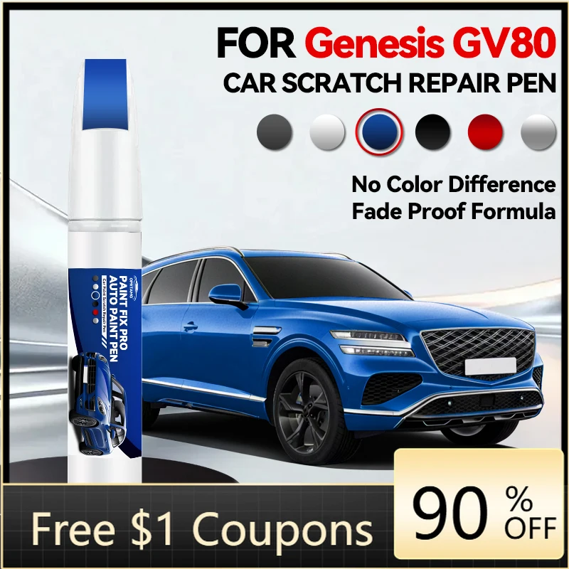 

Car Tool Accessories For Genesis GV80 1999-2026 Paint Repair Pen Touch Up Scratch Remover DIY Auto Accessories Black White Br