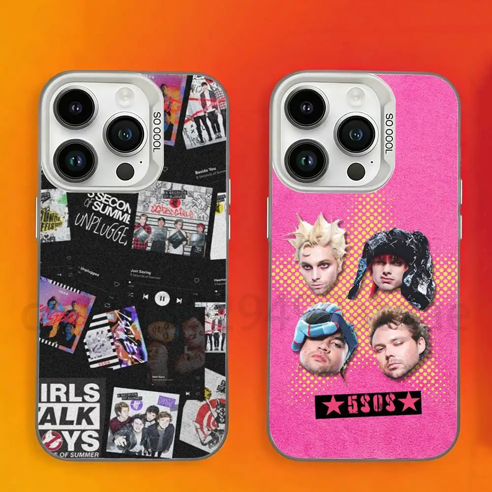 

5 5SOS S-Seconds of S-Summer Phone Case For iPhone 17,16,15,14,13,12,11,Pro,Max,Plus,Mini Candy Matte Shockproof Cover