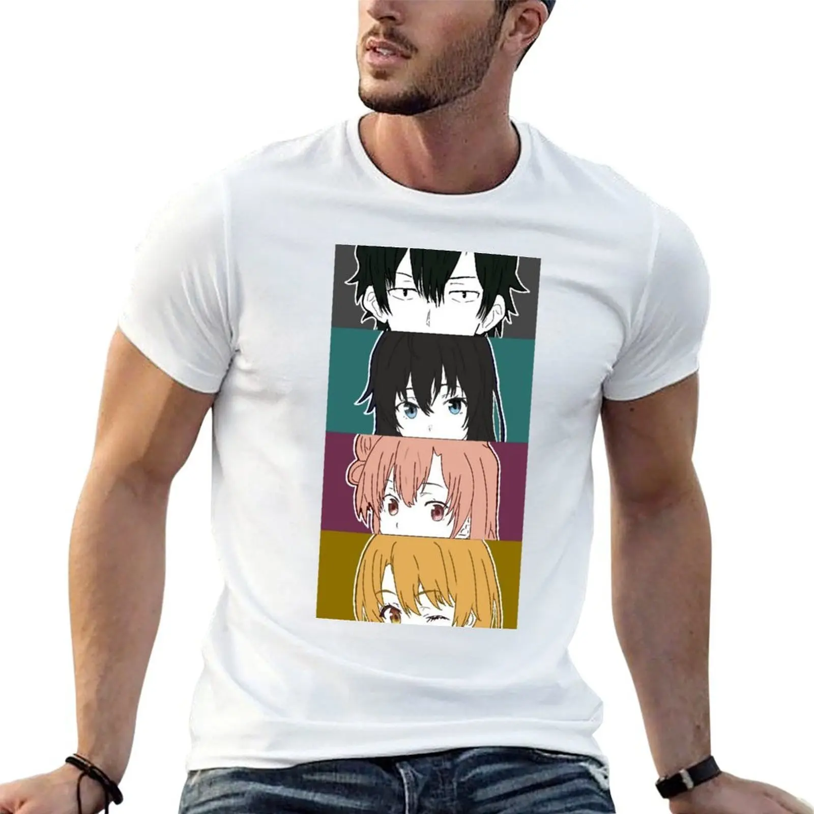 

Iroha 100% t shirts cotton man oregairu - men Yui - Hachiman cotton t Yukino 100% t snafu shirt T-Shirt shirt cotton man