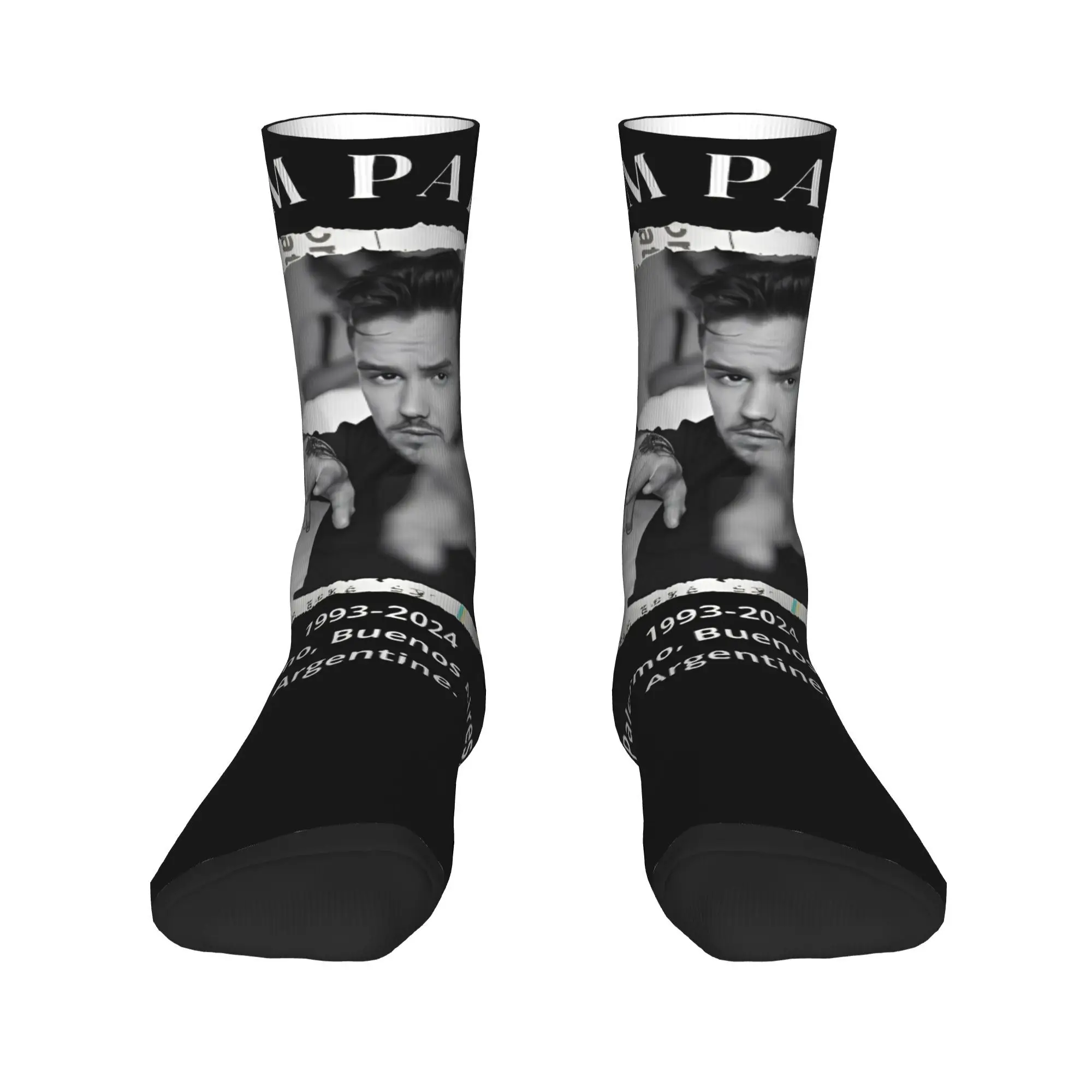 Liam payne remember 1993-2024 RIP Print Dress Socks Product for Party Wear Breathable  Sock