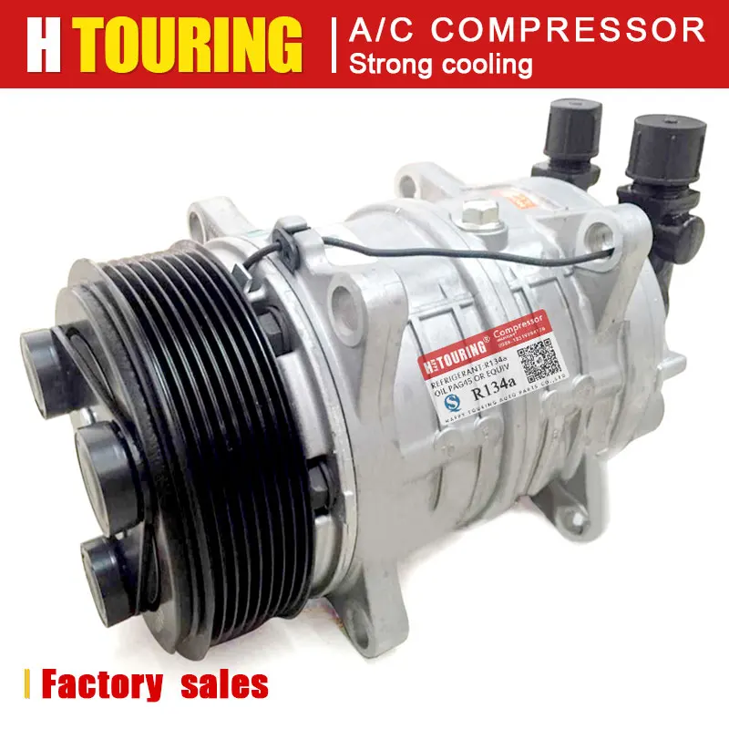 TM16 Auto Air AC A/C Compressor For Universal Freezer Truck 8PK Compressor TM16 TM15 TM21 TM31 12V/24V For Toyota Coaster Bus