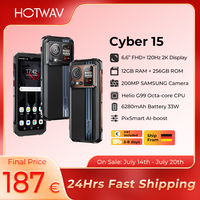 [Ship from Germany] HOTWAV Cyber 15 Rugged Phone G99 200MP PixSmart 6.6'' 2K 120Hz Smartphone 24(12+12)GB 256GB Mobile Phone