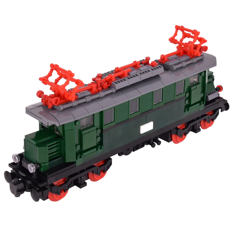 MOC City Creative DR-Baureihe E 44 الناقل قطار السكك الحديدية اللبنات الطوب لتقوم بها بنفسك ألعاب فنية للأطفال الهدايا