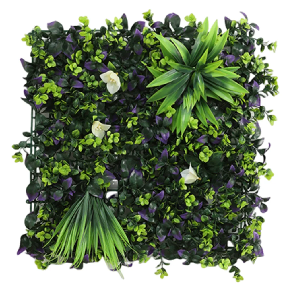 

DIY Artificial Plant Wall Panel Flower Eternal Life Simulation Maple Plant Sheet Lifelike 50*50cm Artificial Fern Grass