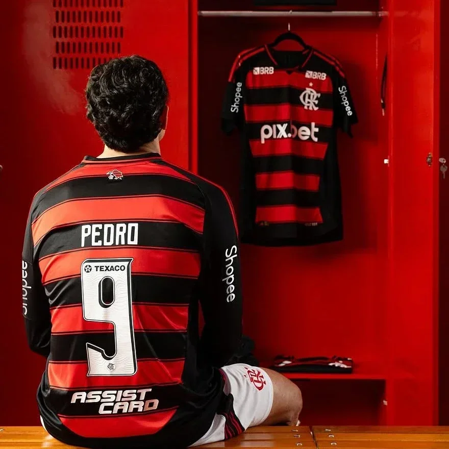 New Men's Quick-drying T-shirt CR Flamenco Football No. 9 Jersey Comfortable and Casual Breathable Sweat-absorbing Short Sleeves