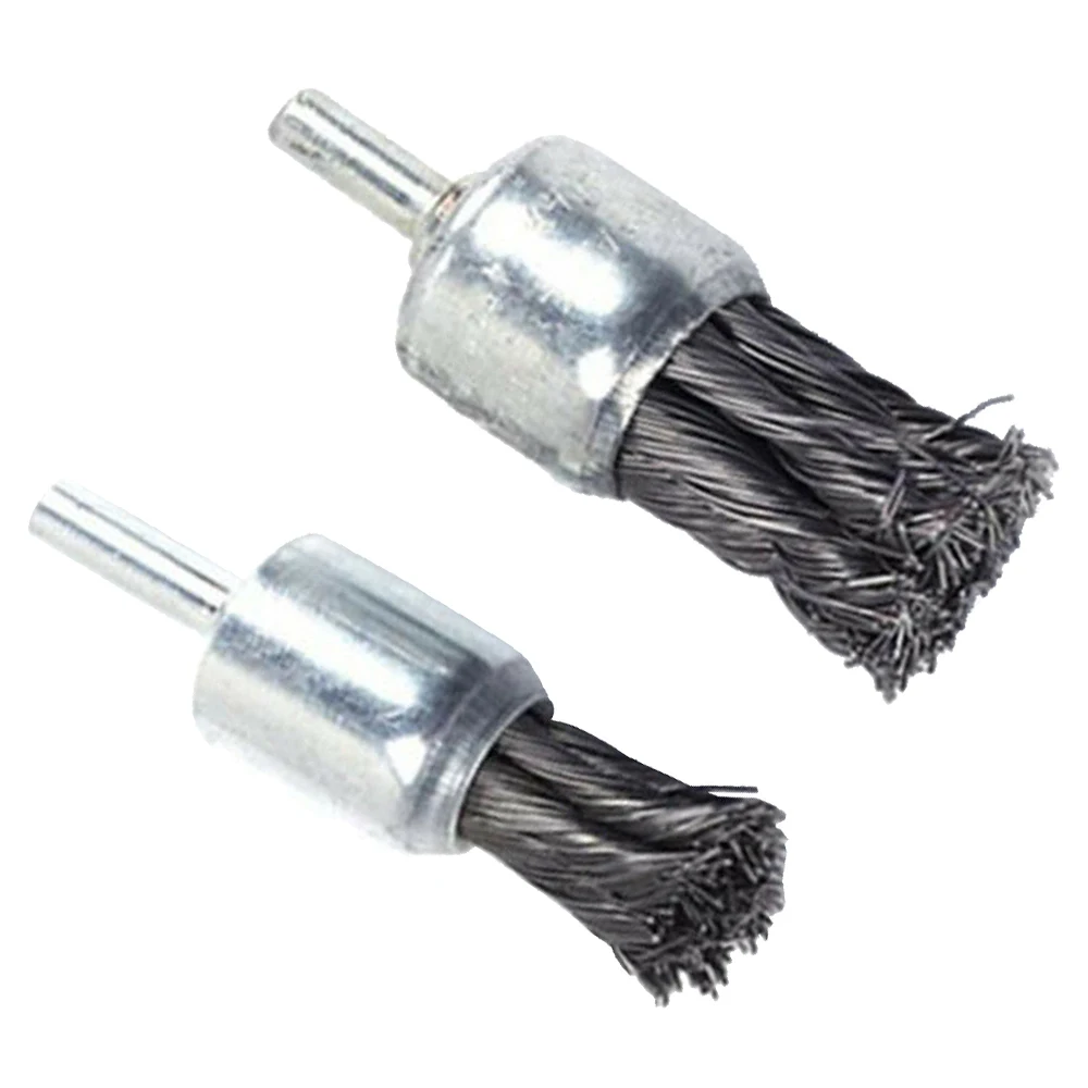Spazzola in filo di acciaio a nido d'ape rimozione della ruggine lucidatura carbonio per smerigliatrice utensili rotanti Tist Knot Wheel Drill Set di ruote a tazza aggraffata