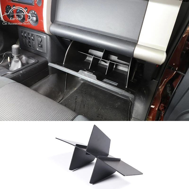 

For Toyota FJ Cruiser 2007-2021 ABS Co-driver Glove Box Divider Storage Box Divider Car Interior Storage Accessories