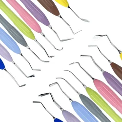 Spatule de Remplissage en Résine Dentaire, Outil de Dentiste, avec Manche en Silicone