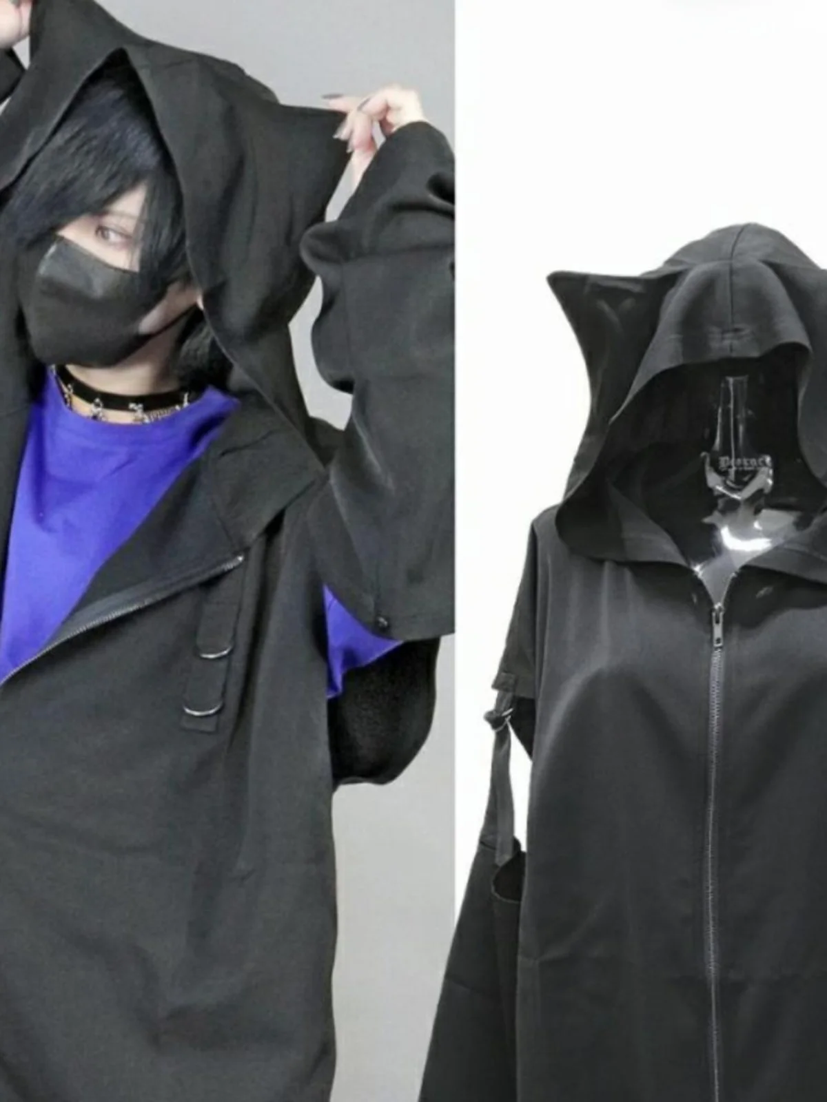 

Кардиган-толстовка Harajuku Sle Witch Ear Hat Spliced Sve, верхняя одежда для женщин и мужчин, весна 2023, новое поступление