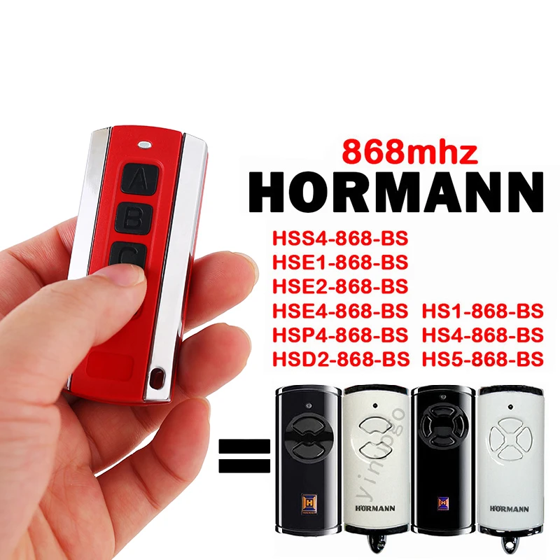 

HORMANN 868 BS HSE1 HSE2 HSE4 HSS4 HSP4 HSD2 HS1 HS4 HS5 Remote Control Garage Door Opener Controller Transmitter 868MHz