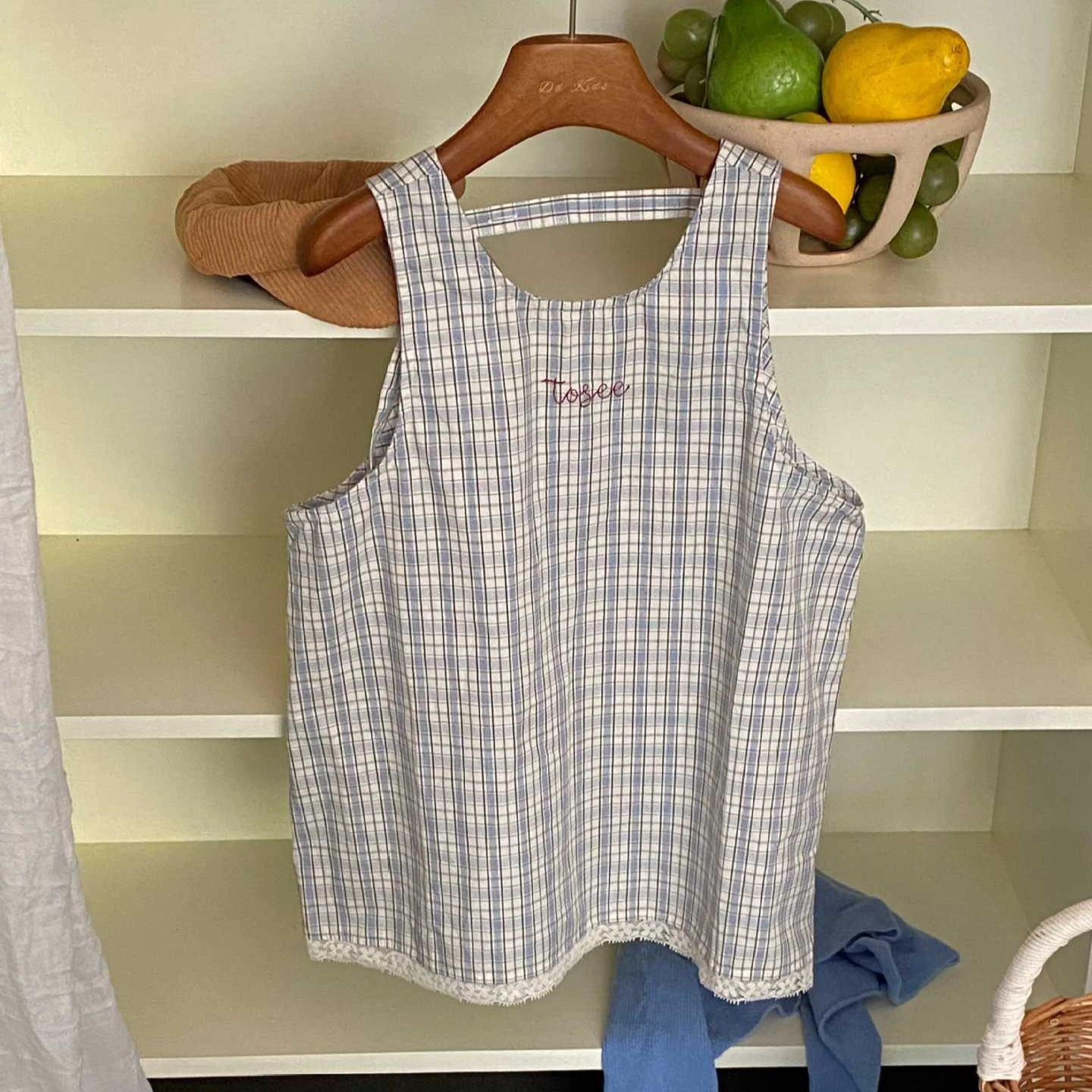 Girls Dress 2026 Spring and Autumn New Children's Clothing Korean Style Girl Baby Foreign Style Embroidered Plaids Sundress